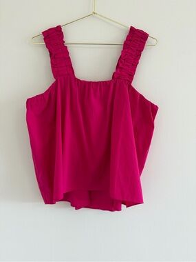 Freshman 1996 Cotton Poplin Ruffle Top
